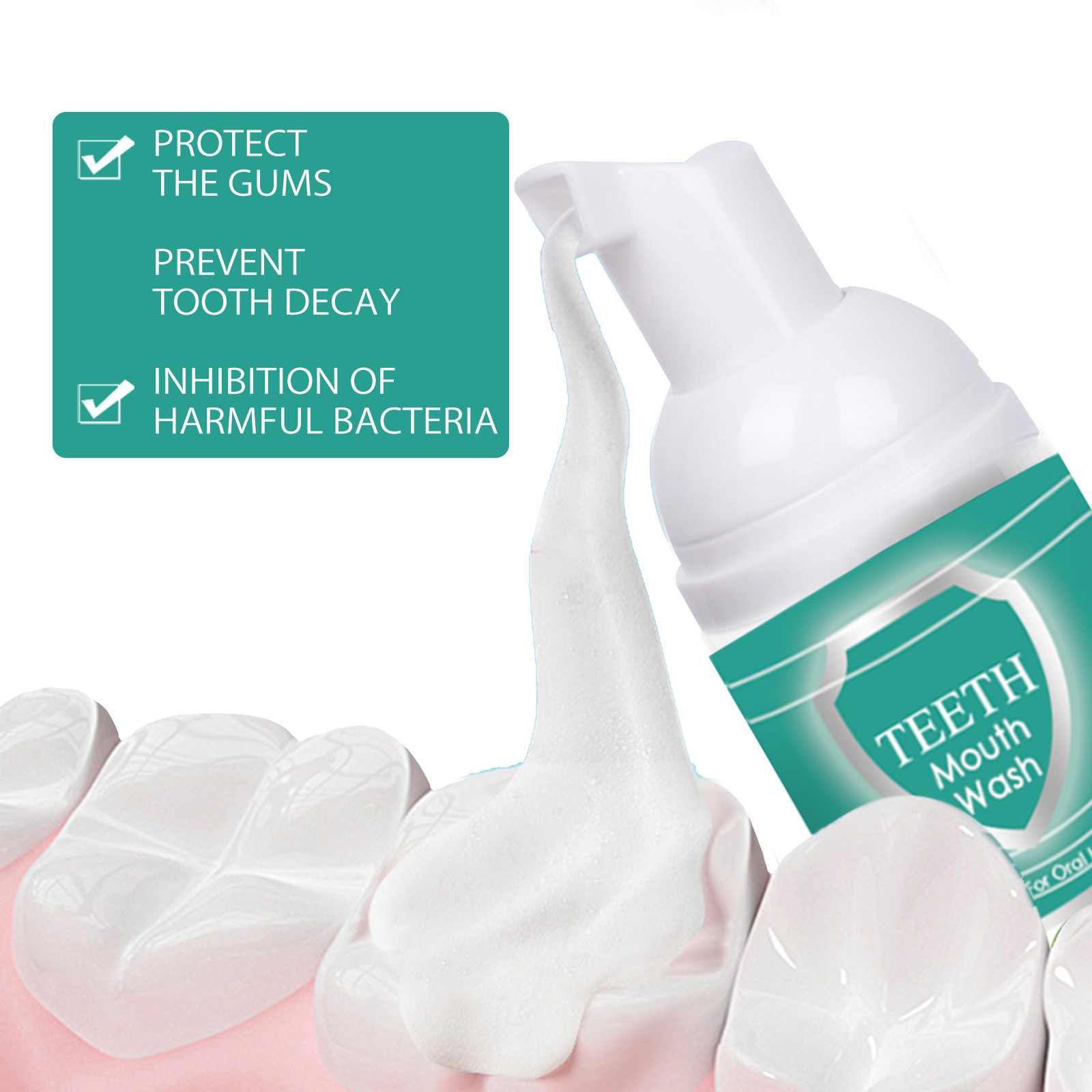 Foaming Toothpaste Mousse - De - огляд і ціна Teeth Whitening Foam Toothpaste