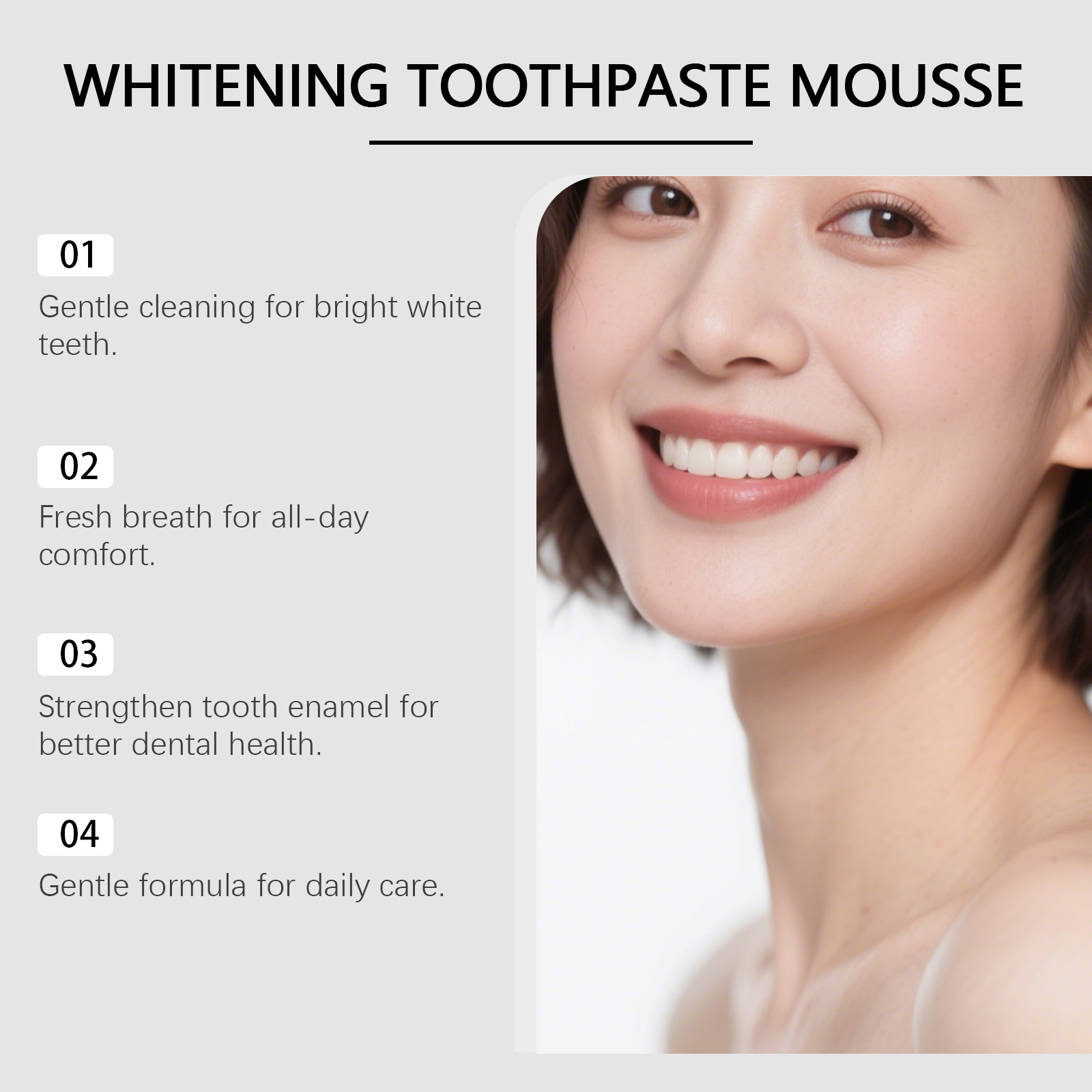 Hydroxyapatite Bright Whitenin - огляд і ціна Teeth Whitening Foam Toothpaste