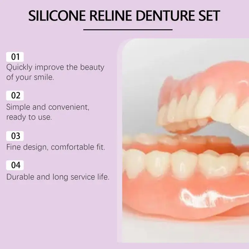 Silicone Denture Set Fit Tempo - огляд і ціна Teeth Whitening Products