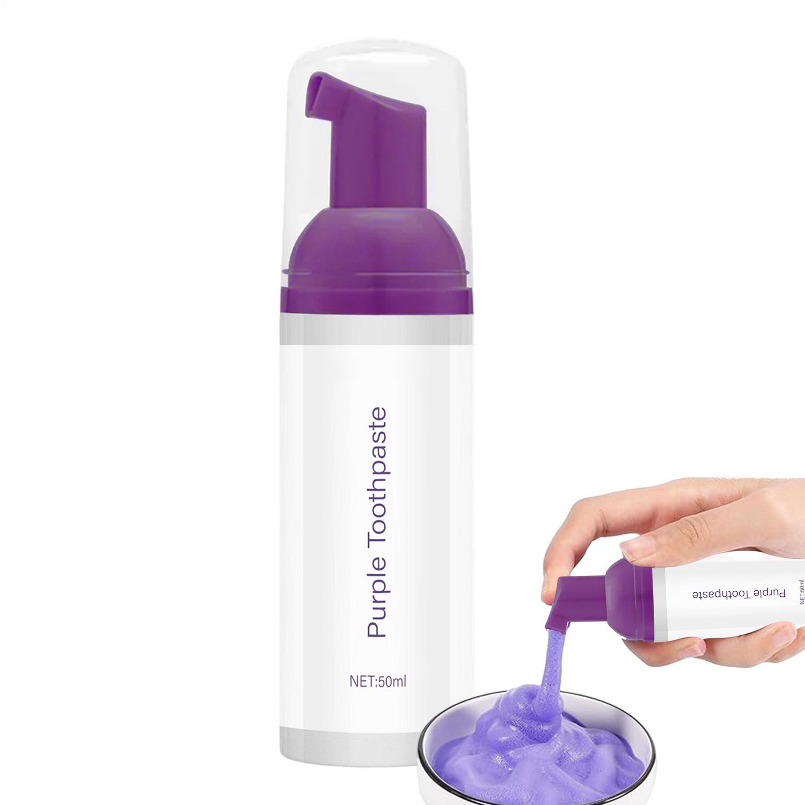 50ml Purple Whitening Toothpas - огляд і ціна Teeth Whitening Foam Toothpaste
