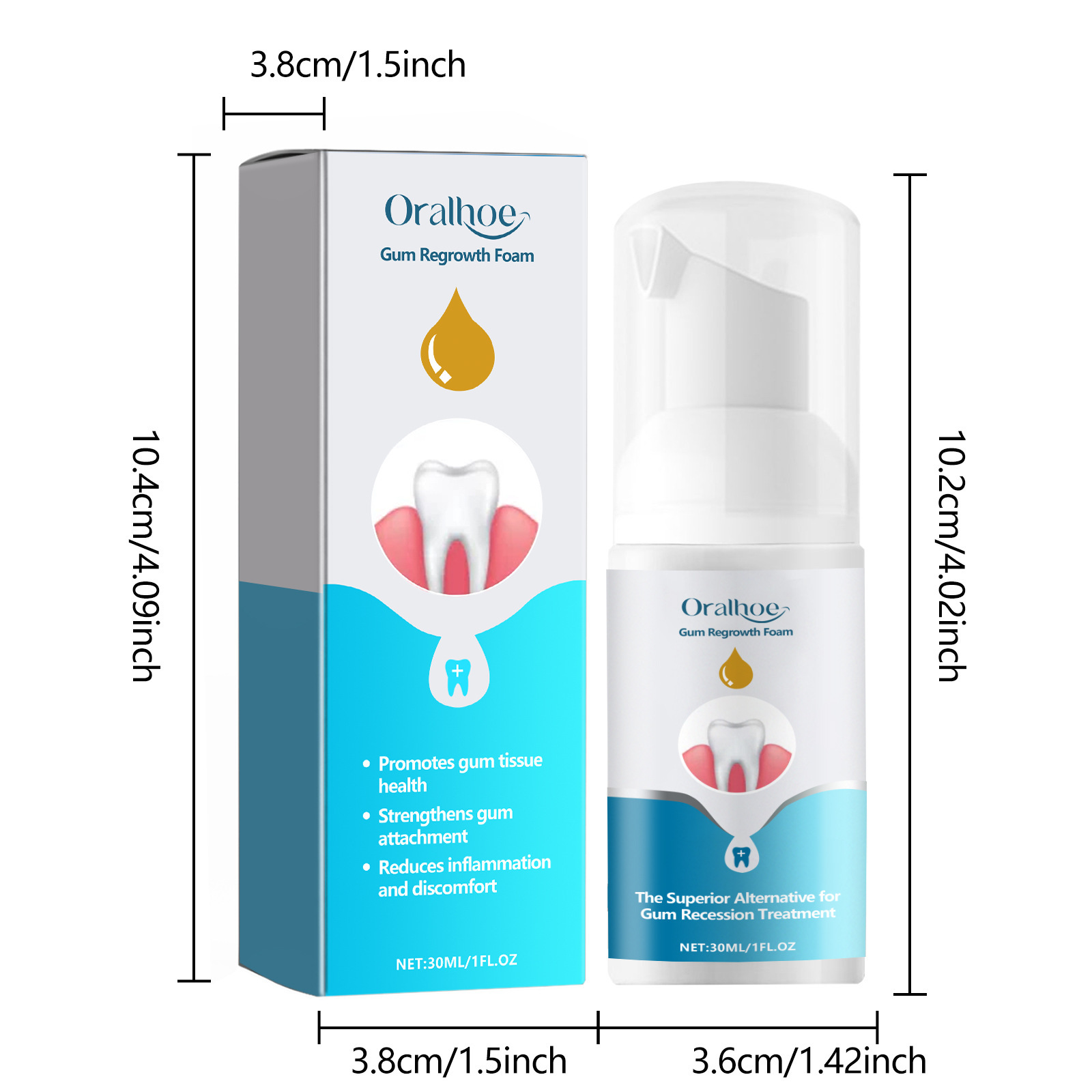 Gum Repair Foam Mousse Toothpa - огляд і ціна Teeth Whitening Foam Toothpaste