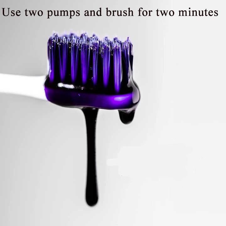 V34 Purple Brighten Whitening  - огляд і ціна Teeth Whitening Foam Toothpaste