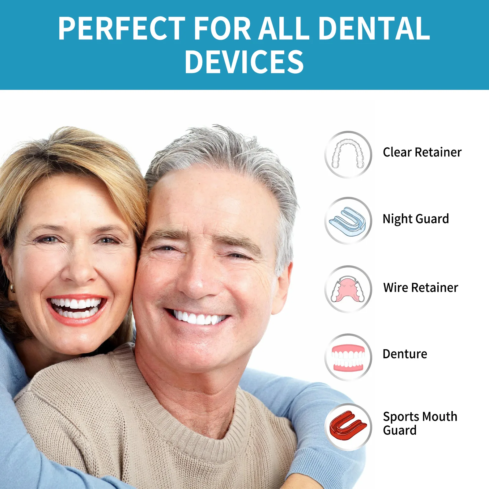 Aligner Denture Cleaner Foam D - огляд і ціна Teeth Whitening Foam Toothpaste