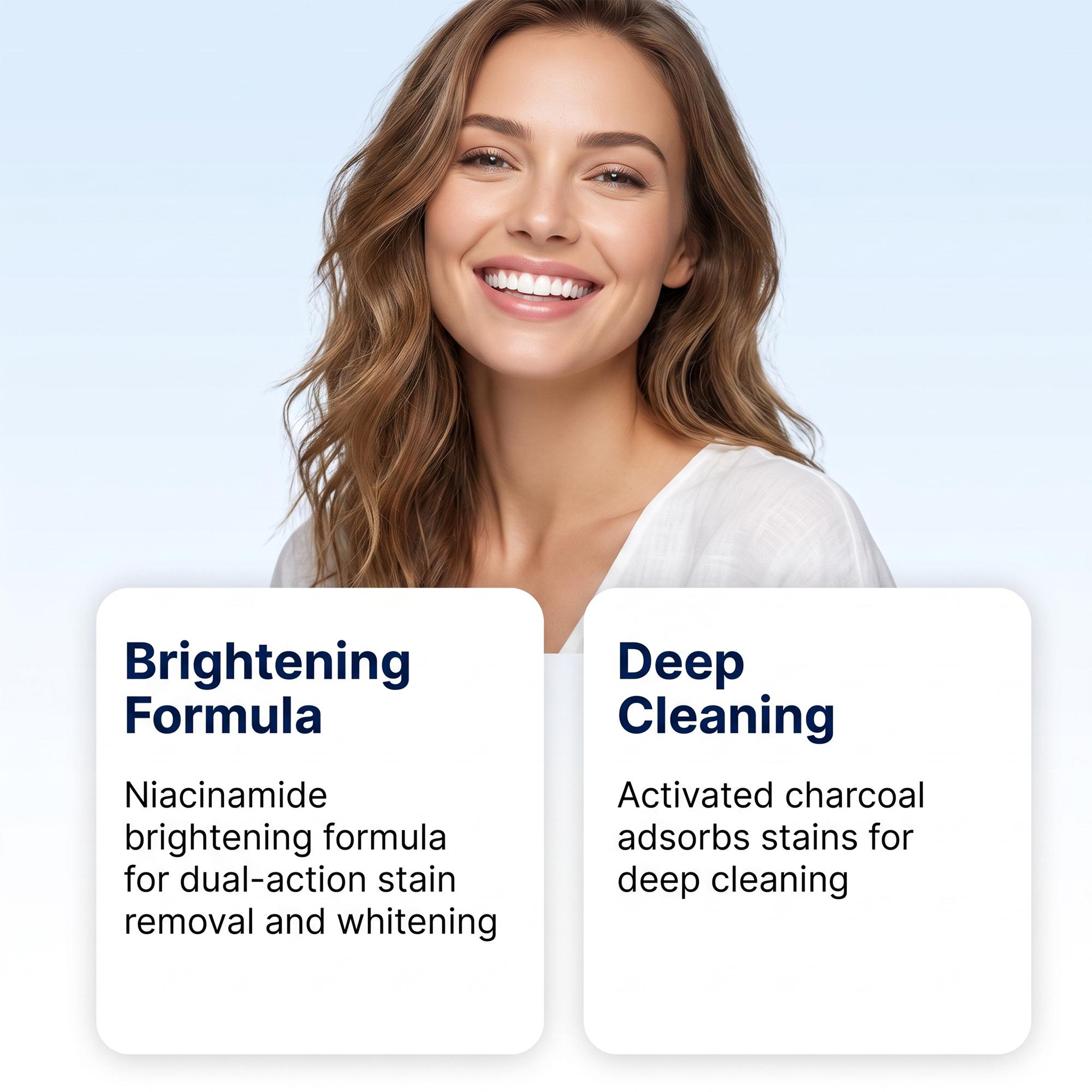 Niacinamide Foam Whitening Too - огляд і ціна Teeth Whitening Foam Toothpaste