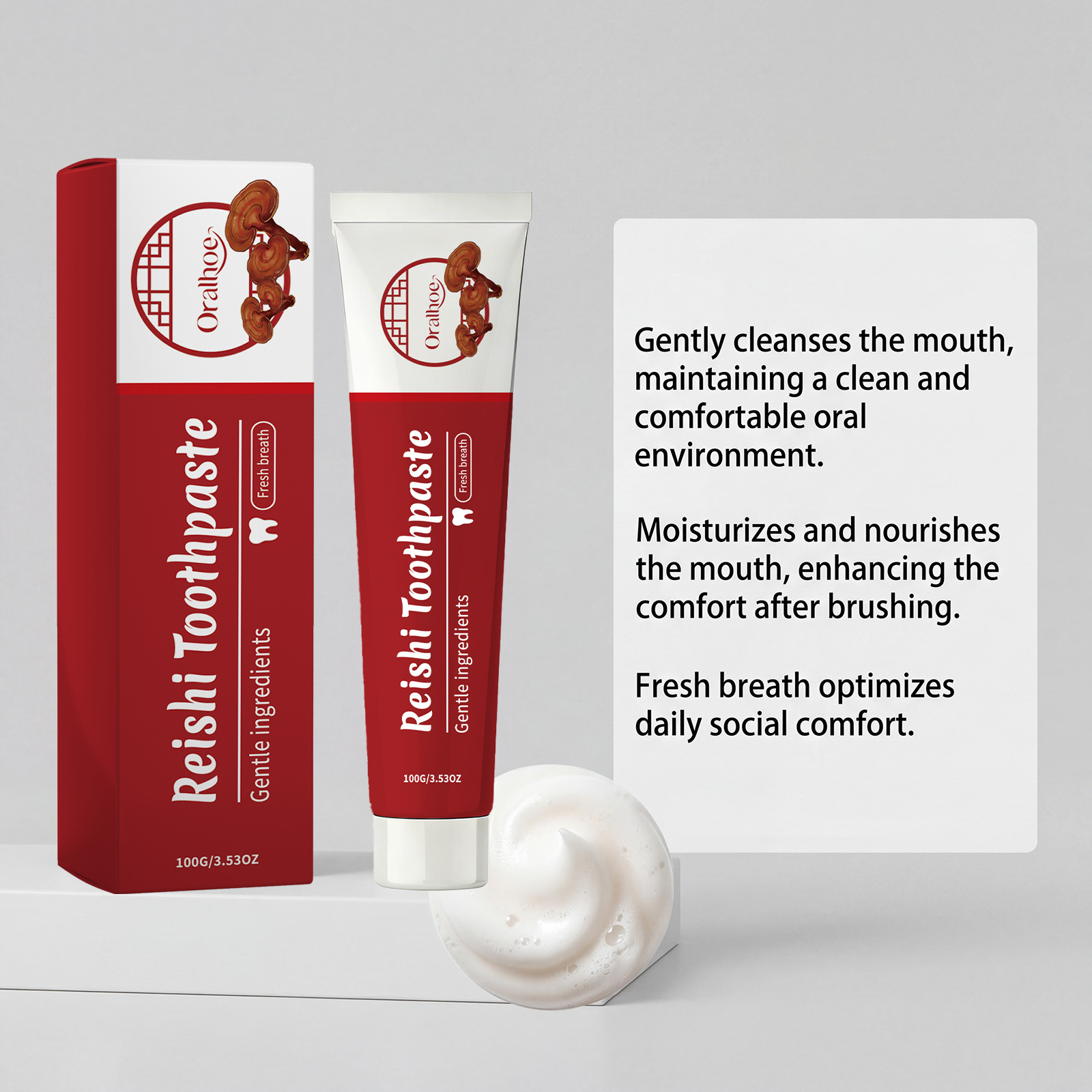 Lingzhi Herbal Toothpaste Teet - огляд і ціна Teeth Whitening Yellow Teeth