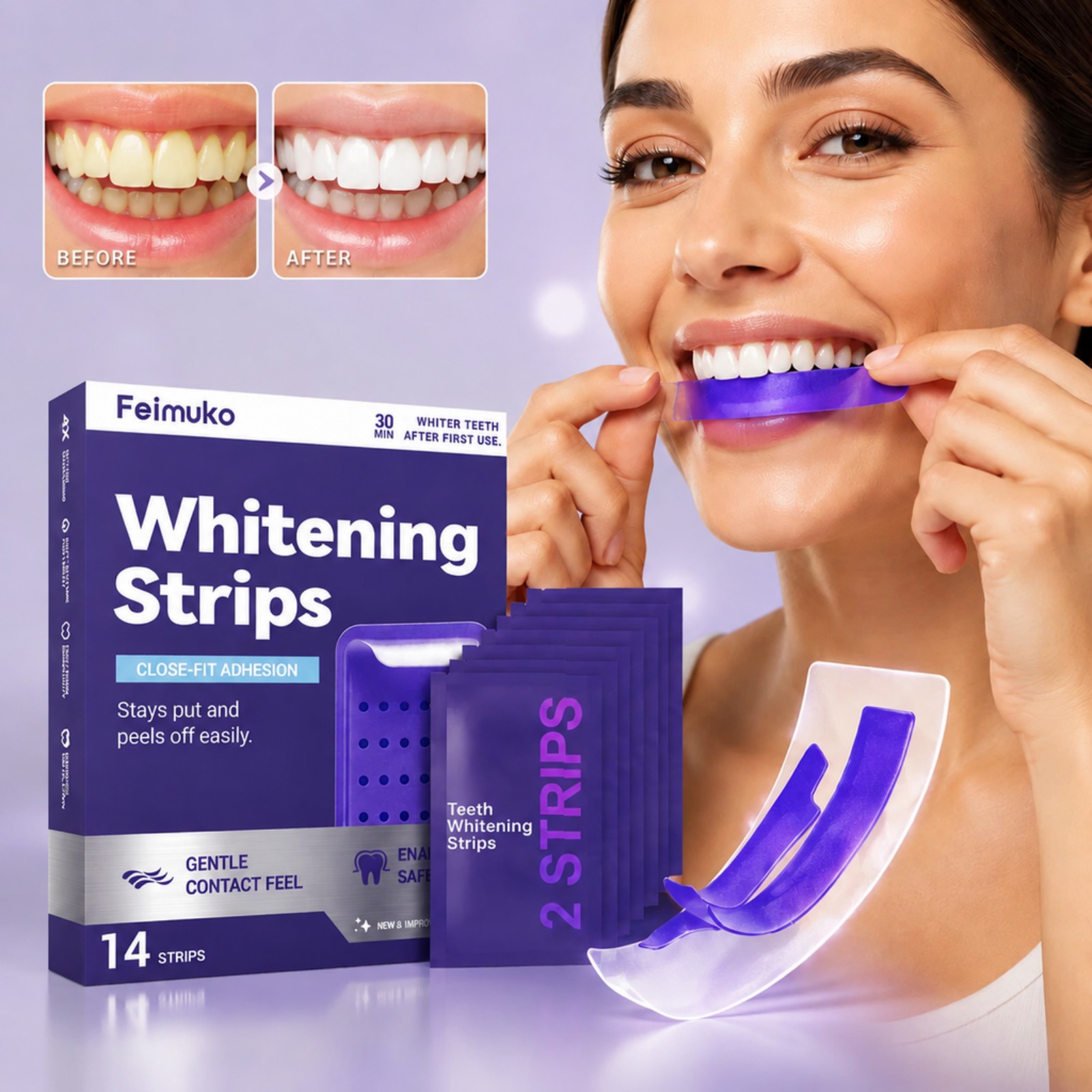 7pcs Premium Purple Whitening  - огляд і ціна Teeth Whitening Gel Refills