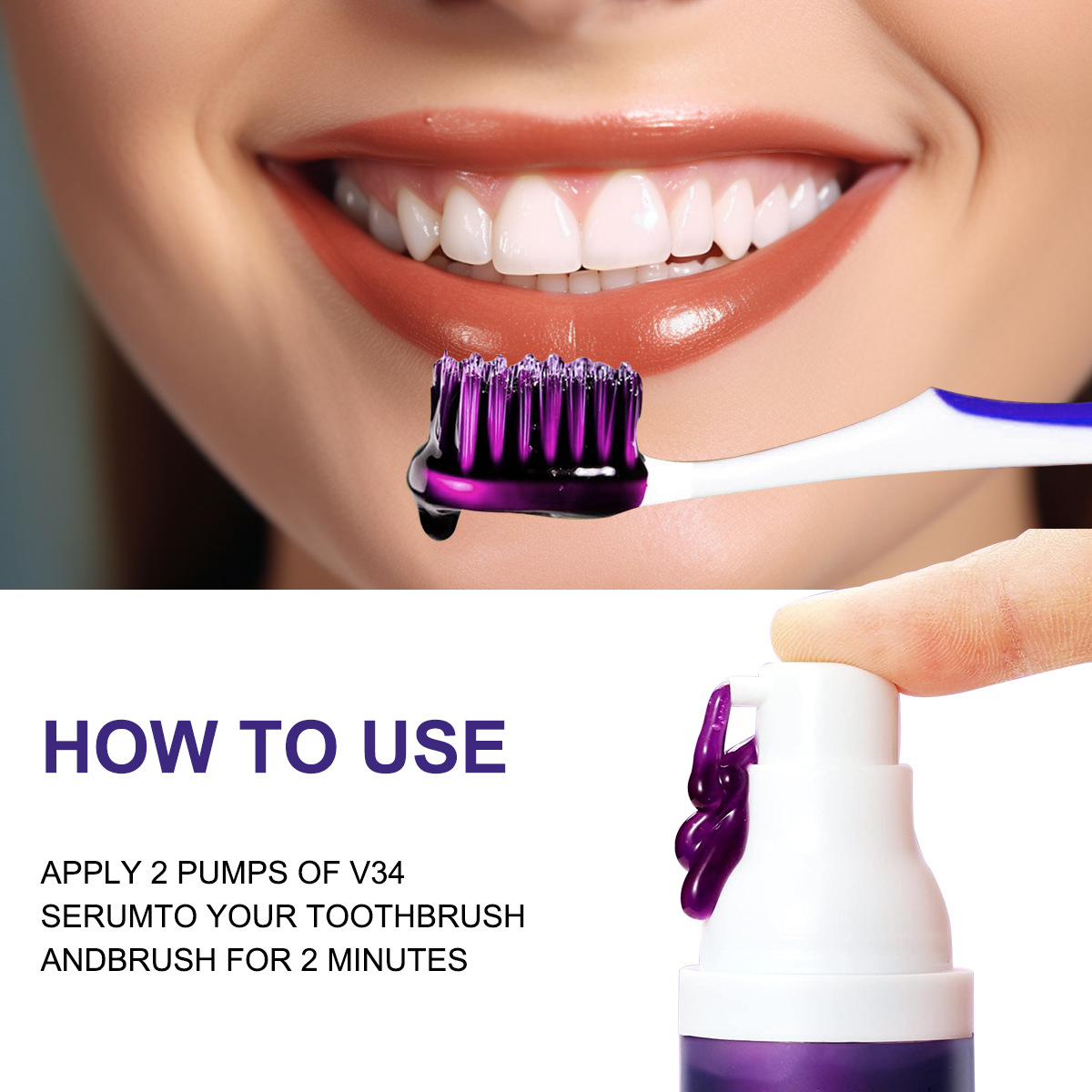 Purple Toothpaste Color Correc - огляд і ціна Teeth Whitening Yellow Teeth