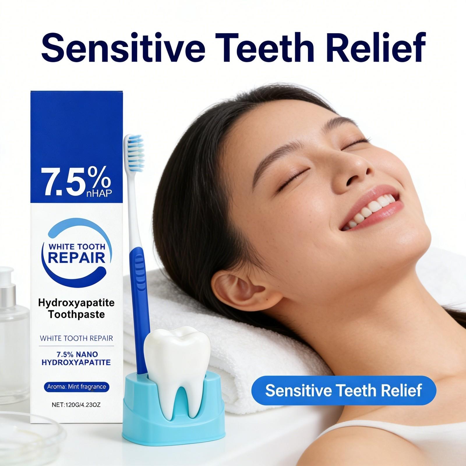 Nano Hydroxyapatite Toothpaste - огляд і ціна Teeth Whitening Foam Toothpaste
