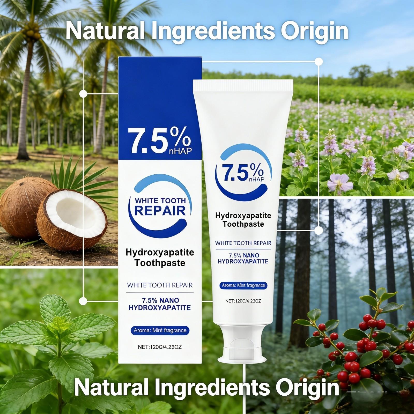 Nano Hydroxyapatite Toothpaste - огляд і ціна Teeth Whitening Foam Toothpaste