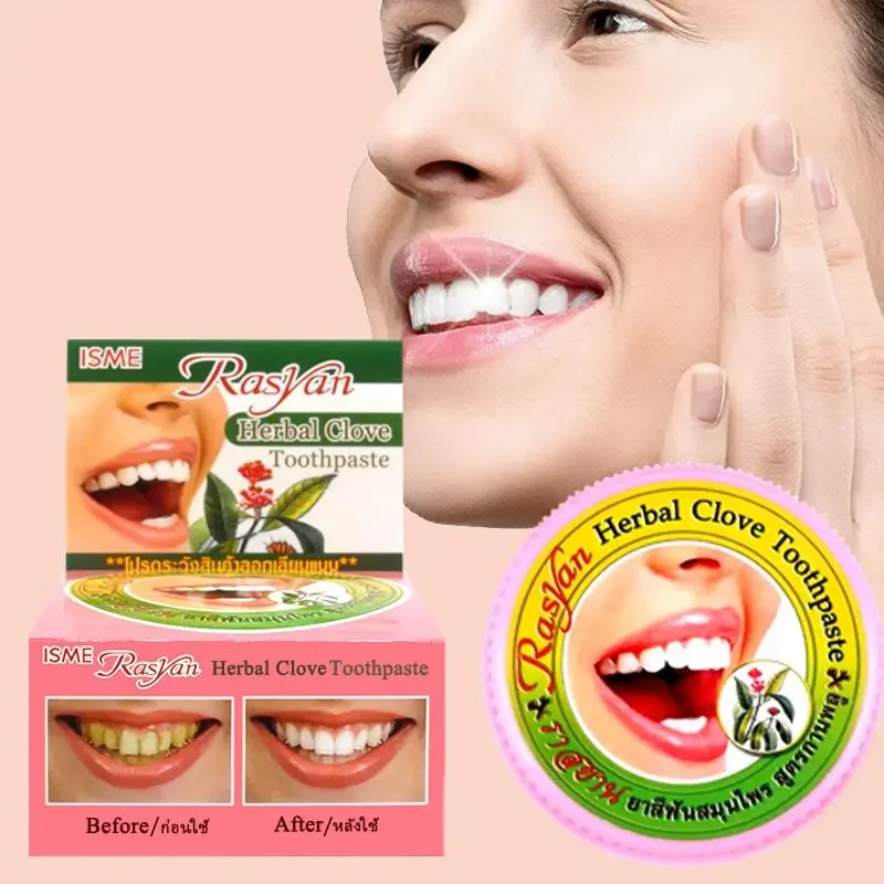 Thai Clove/coconut Tooth Powde - огляд і ціна Teeth Whitening Yellow Teeth