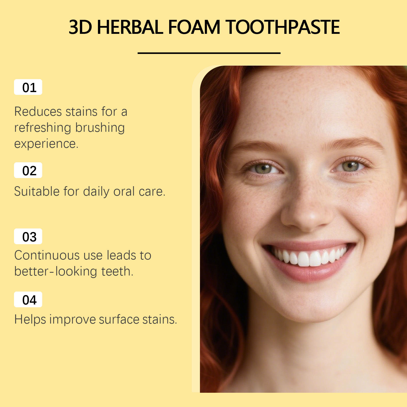 Herbal Toothpaste Organic Fluo - огляд і ціна Teeth Whitening Foam Toothpaste